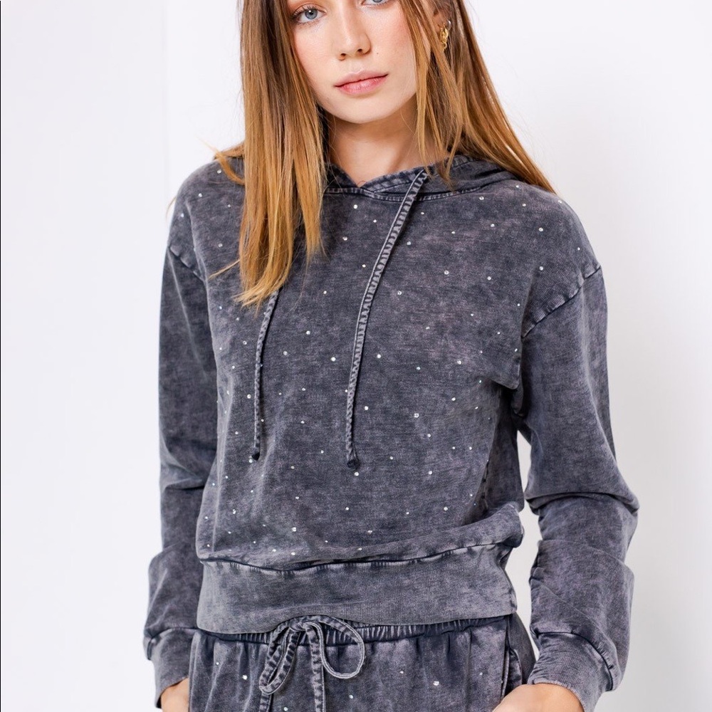 Rhinestone hoodie